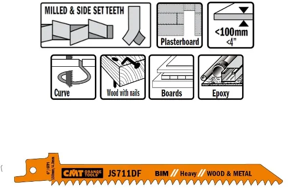 Säbelsägeblatt 150mm BIM Heavy