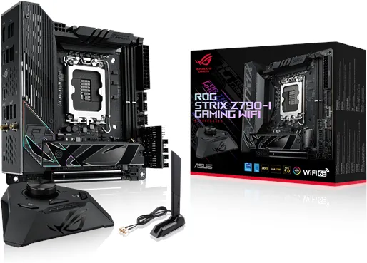ASUS ROG STRIX Z790-I GAMING WIFI Mainboard - Intel Z790 - Intel LGA1700 Socket - DDR5 RAM - Mini-ITX