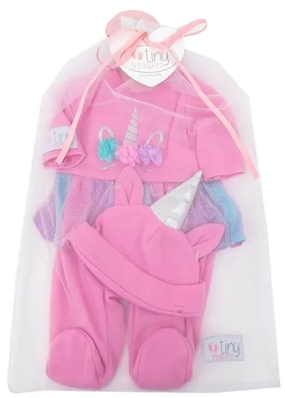 Tiny Treasures Puppenkleidung Einhorn