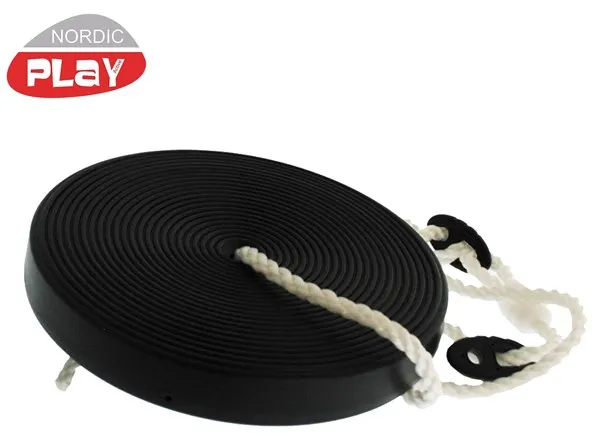Nordic Play Tellerschaukel schwarz m/Seil