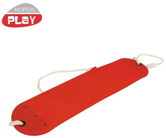 Nordic Play Weiche Schaukel mit Seil, rot