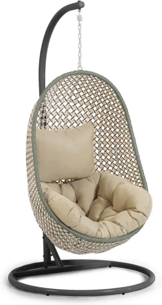 Cira, Outdoor-Hängesessel mit Gestell, mehrfarbig, H197x105x105 cm