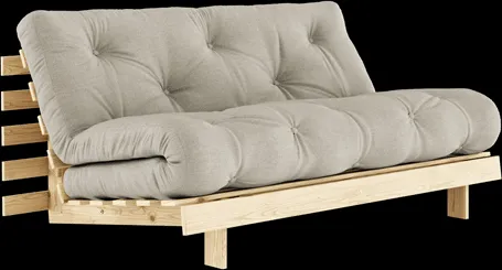 Karup Design Roots Schlafsofa m. Matratze 160x200 914 Leinen/Kiefernholz