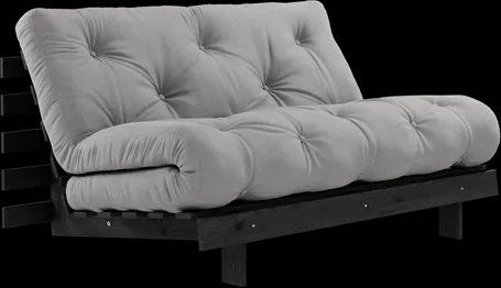 Karup Design Roots Schlafsofa m. Matratze 140x200 746 Dunkelgrau/Schwarzes Kiefernholz