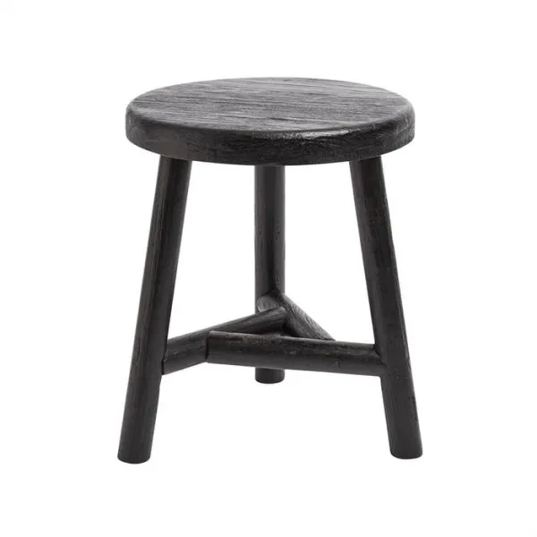 Hocker Muubs Benji - schwarz - 45 x 35 cm